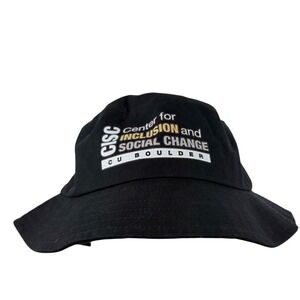 CU Boulder CISC Center for Inclusion and Social Change Black Bucket Hat OS